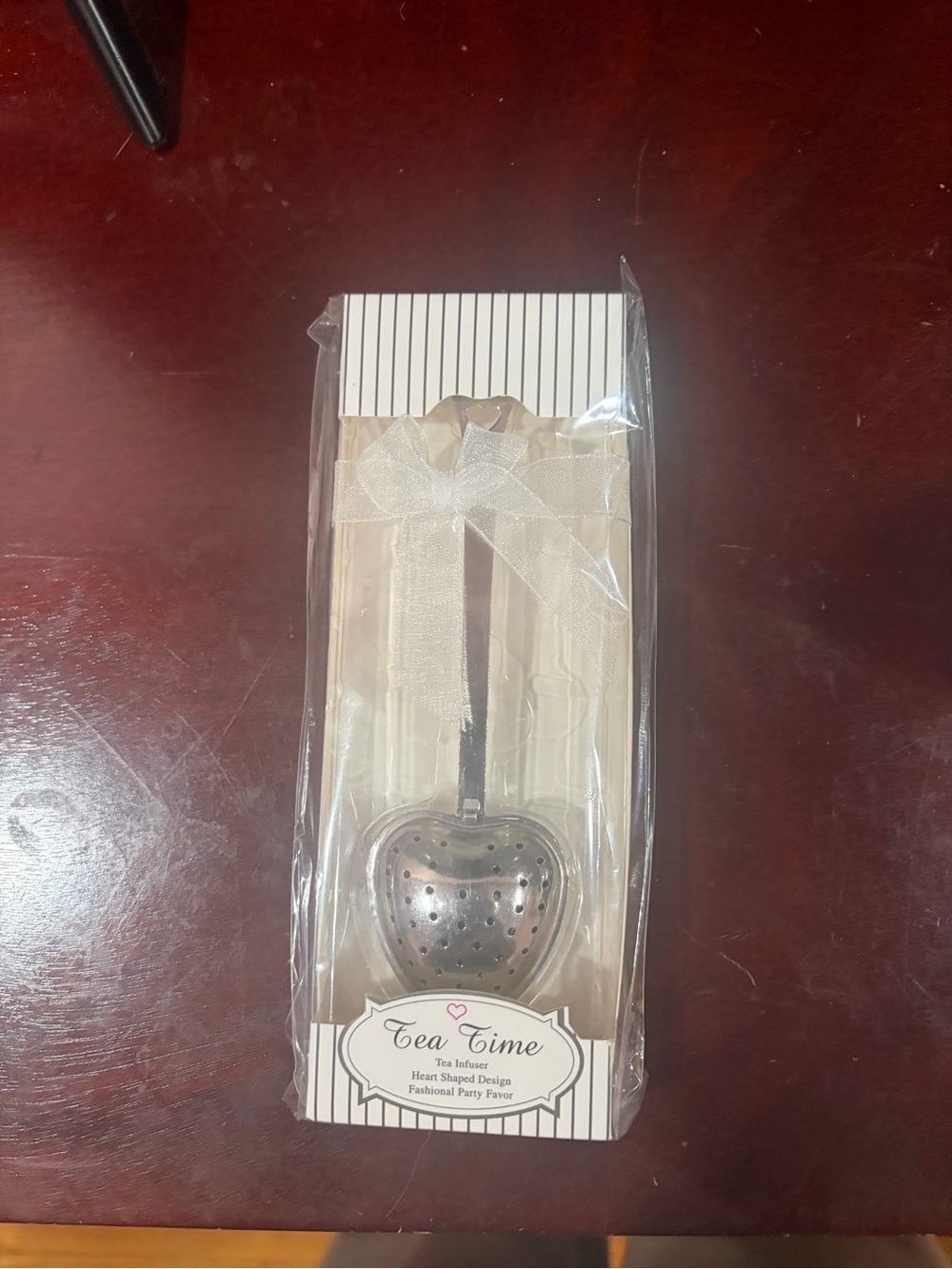 Heart Tea Infuser Strainer - Silver Stainless Steel